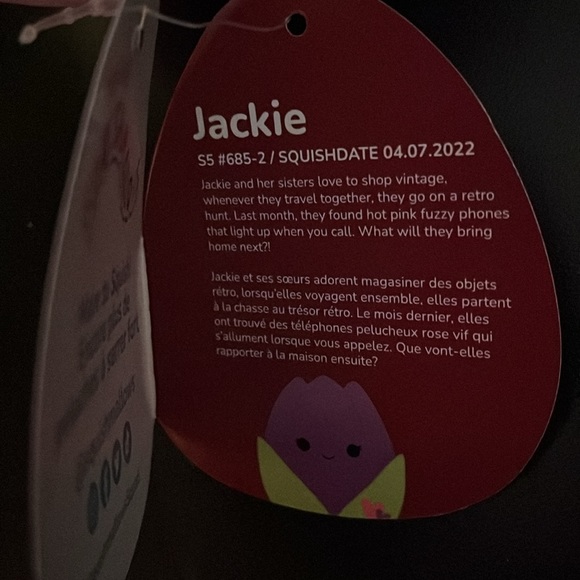 Squishmallow Bevalee! Tie Dye Unicorn. And 5” Jackie the eggplant squishmallow! - Picture 6 of 6